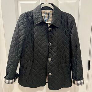 AUTHENTIC Burberry Brit Quilted Jacket, Black, size Medium